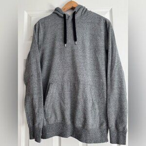 Amnesia Gray Men Small Activewear Athletic Hoodie Long Sleeved Sweatshirt
